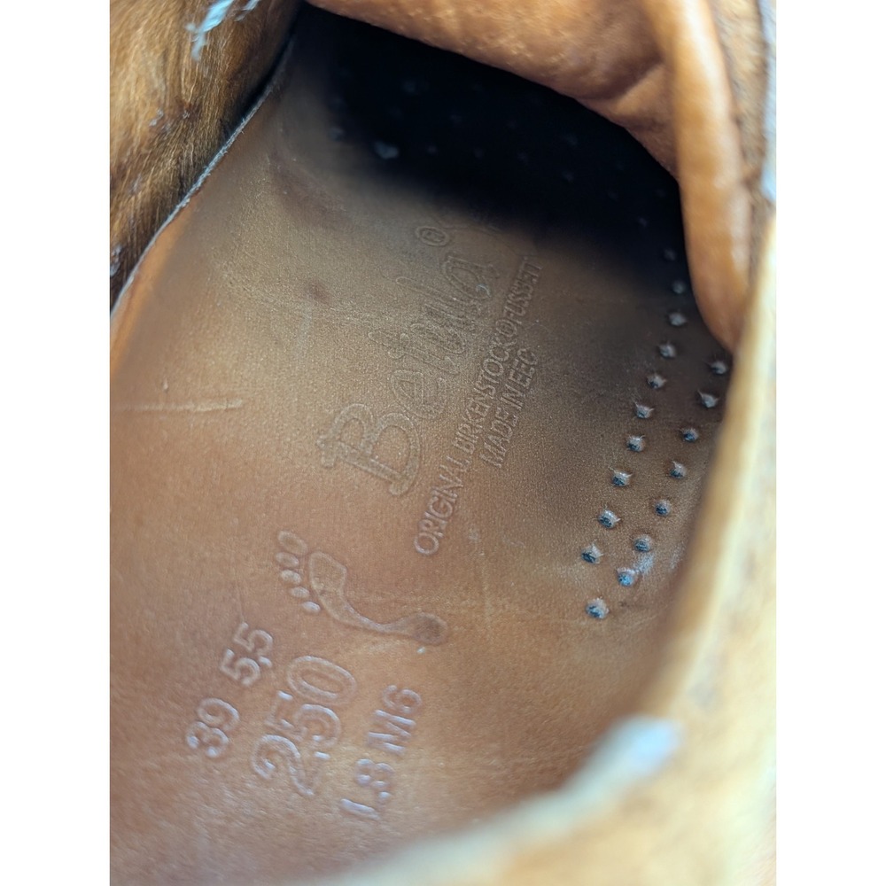 BETULA BIRKENSTOCK FUSSBETT Tan Lace Suede Walking Shoe Size 39 L8 M6 - Picture 7 of 11